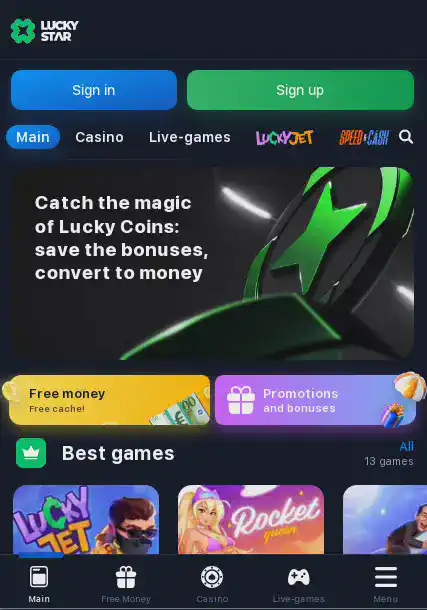 Lucky Star Mobile app